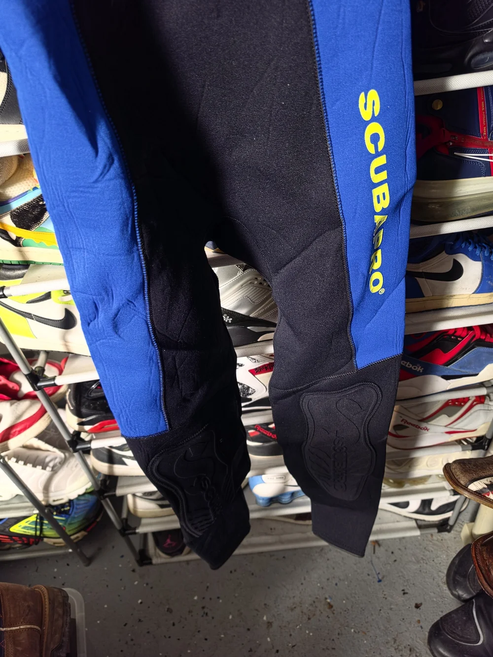 🔥 Scubapro Men's L Scuba Wet Suit Long Sleeve - Black, Blue & Lime